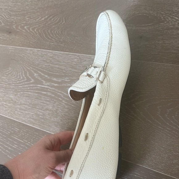 White leather summer loafers - Picture 4 of 8